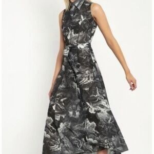 Blackmilk Dores Angels Maxi Shirt Dress 12 BNWT